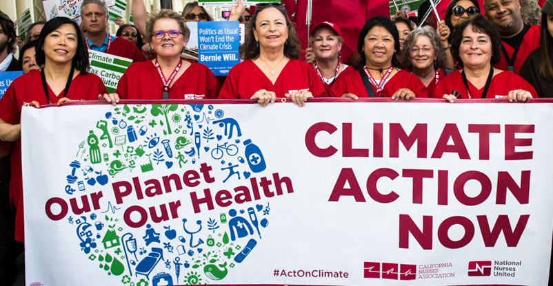 Nurses demand climate action