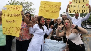 Nurses protest in Brazil