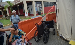 Devistated elderly residents of Puerto Rico