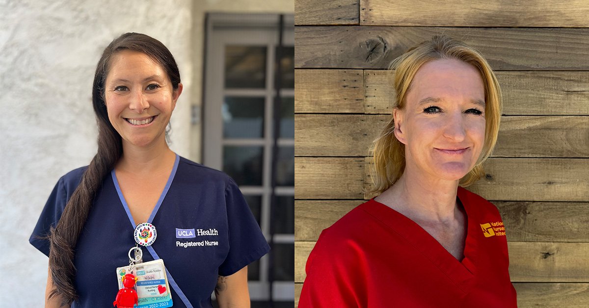 Headshots of Nikki Cuadra, RN  and Kathrin Muellerchen, RN