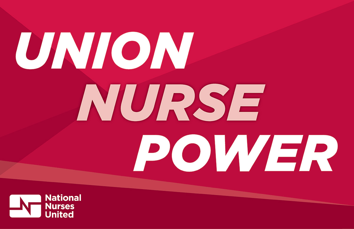 Graphic "Union Nurse Power" NNU logo