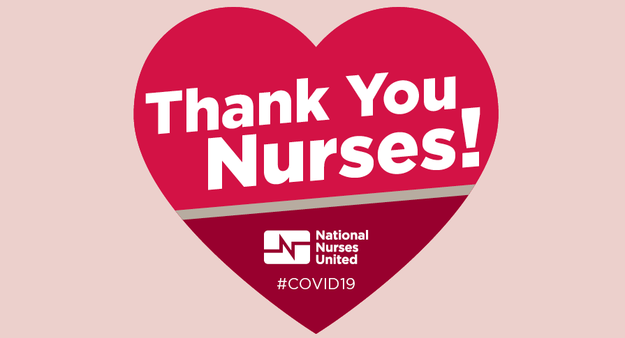 Thank you nurses heart graphic