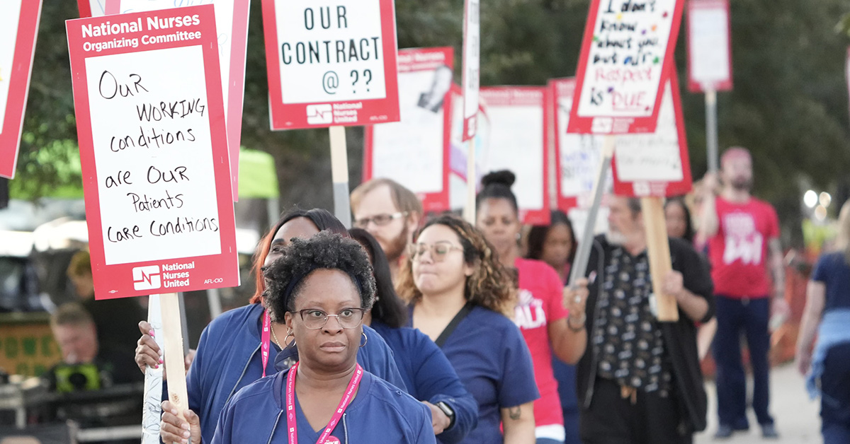 NOLA nurses on strike