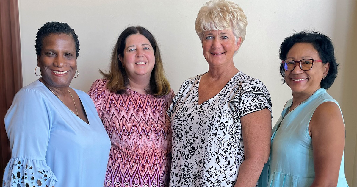 NNU Presidents, RNs Nancy Hagans, Jamie Brown, Mary Turner, and Cathy Kennedy