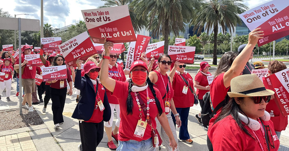 Hundreds of nurses joined informational picket at UMC