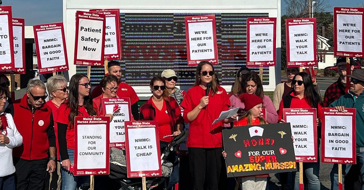 NMMC nurses picket, announce federal charges against their employer