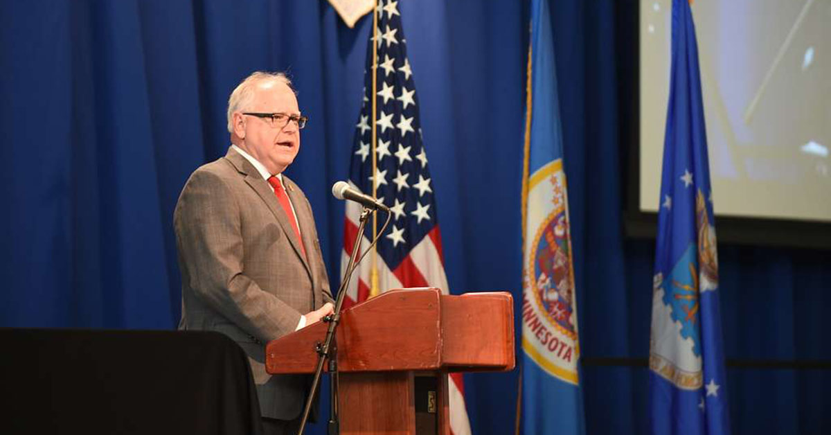 Vice presidential candidate Tim Walz