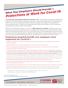 Covid19 National Protection Standards Flyer