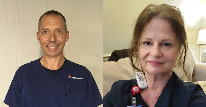 Clayton Dezan, RN and Susan Beekman, RN