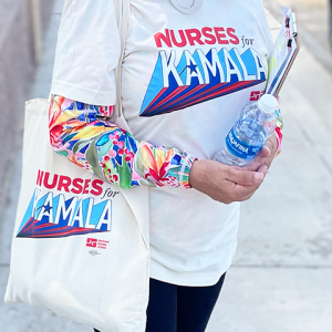 Nurse ready to canvass for Harris Walz