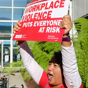 Nurses rally against workplace violence