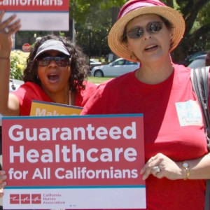 RNs advocating for guaranteed healthcare for all