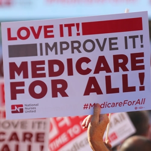 Medicare for all sign