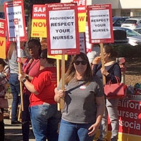 Queen of the Valley picketing