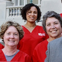 Rochelle Pardue-Okimoto with other RN activists and former Assembly member Sandre Swanson