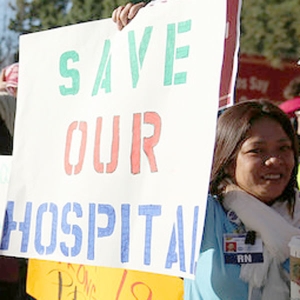 nurses rally for their hospital