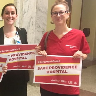 Providence Nurses at hearing
