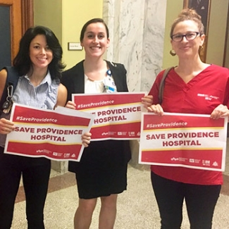 RNs testify before City Council on the attempt to close Providence Hospital