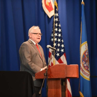 Vice presidential candidate Tim Walz